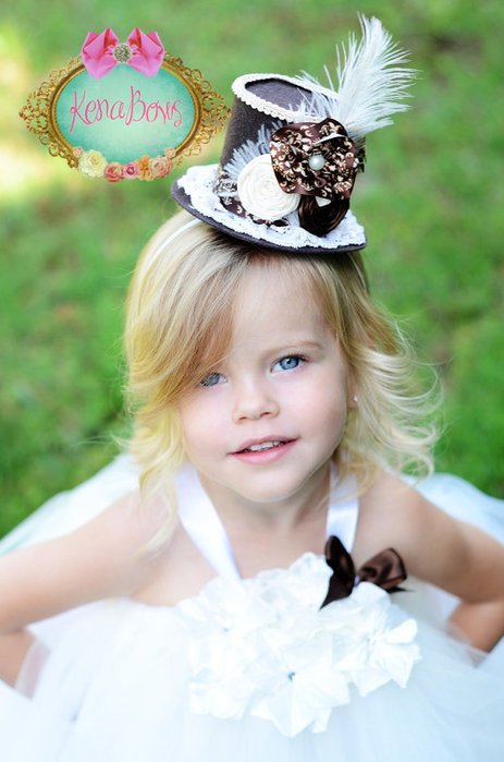 Миниатюрная шляпка в центре внимания | Бэйбики Миниатюрная шляпка в центре внимания (фото 3)