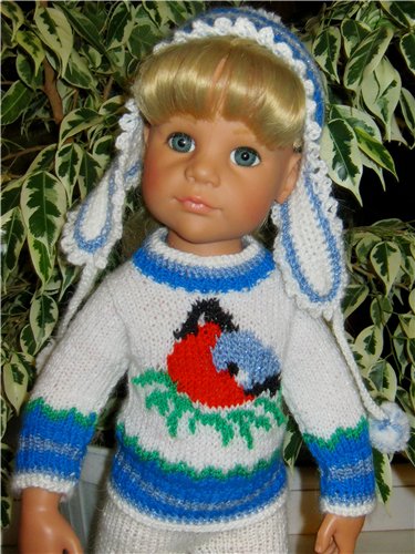 Снегири прилетели. Теплая одежда для фэйсинок и кукол Готц (фото 10)