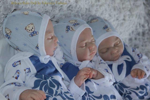 Тройняшки Джошики... Куколки реборн Виктории Вишни