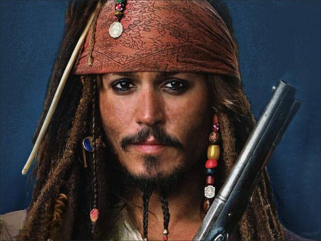 Джек Воробей ооак - портретная кукла (фото 10)