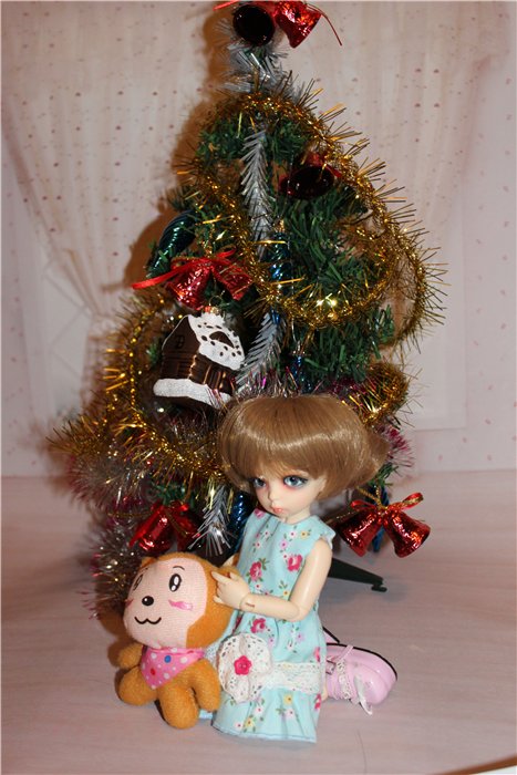 Поздравление с Новым Годом от Маняши. Кукла БЖД Литлфи Анте (фото 5)