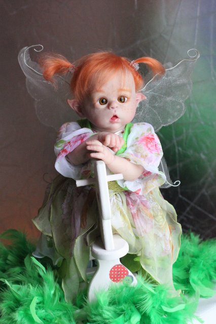 Чудо в перьях, кукла-реборн Элины Кудрявцевой