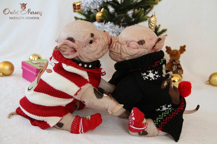 Свинка Пеппа и её младший братик Джордж. Поросята реборн Наталии Сомовой