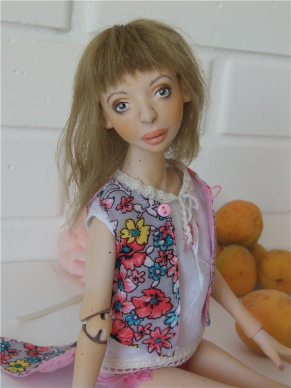 Авторские шарнирные куклы Кислой Валентины. Девочки молда Кузя (фото 3)