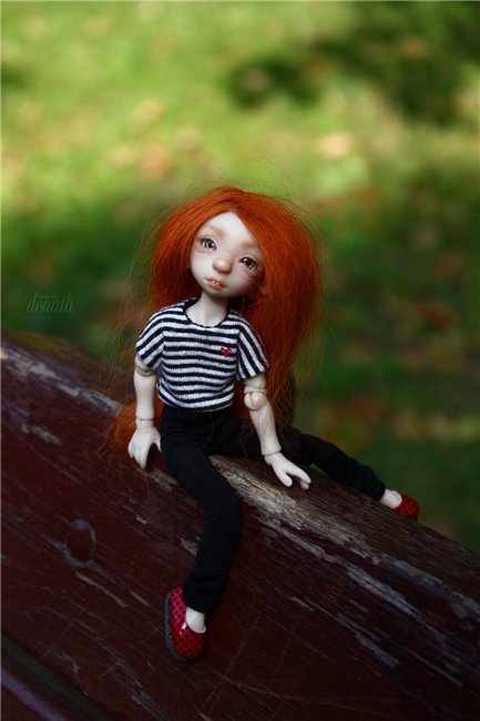 Непоседа Фиби. Авторская бжд-мышка Лидии Снуль (фото 5)