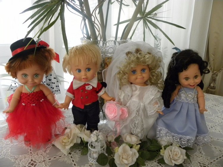 Продолжение свадьбы — Куклы Galoob Baby Face (Фейсинки): винтаж 90 (фото 4)