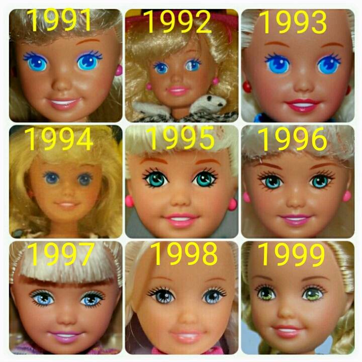 Эволюция куклы Барби и ее сестер