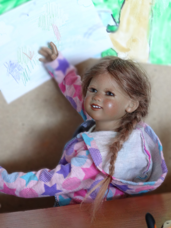 Девочки рисуют — Куклы Annette Himstedt (Аннетт Химстедт): коллекционные