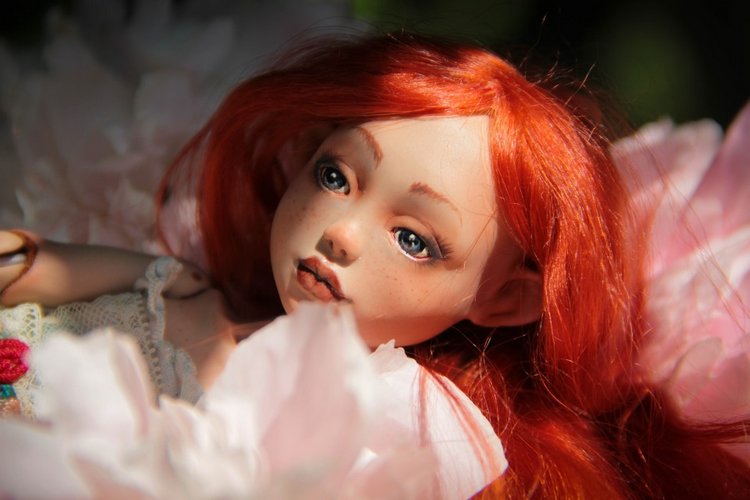 Лаурендиэ и пионы — Авторские шарнирные куклы своими руками: лепка (фото 2)