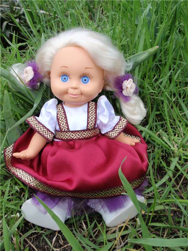 Маленькие вишенки. Одежда для кукол Baby Face Galoob своими руками (фото 9)