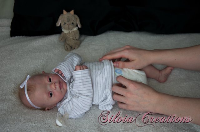 Молд с синдромом дауна PEBBLES в исполнении SILVIACREATIONS