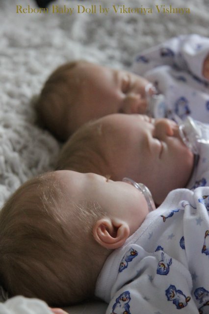 Тройняшки Джошики... Куколки реборн Виктории Вишни