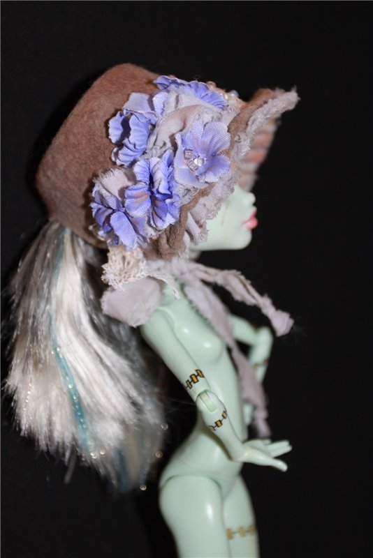 Неожиданно. Шляпка-капор для Монстры (фото 3)