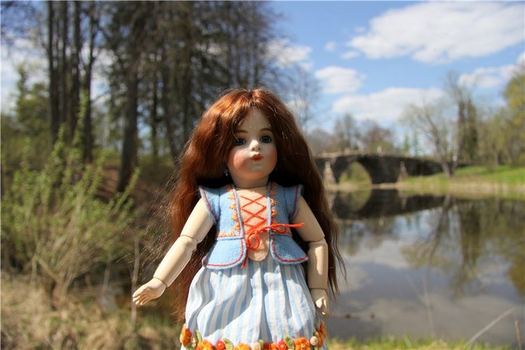 Сказочное Василёво. Реплика антикварной куклы Bébé BRU JNE от автора Branka Schärli