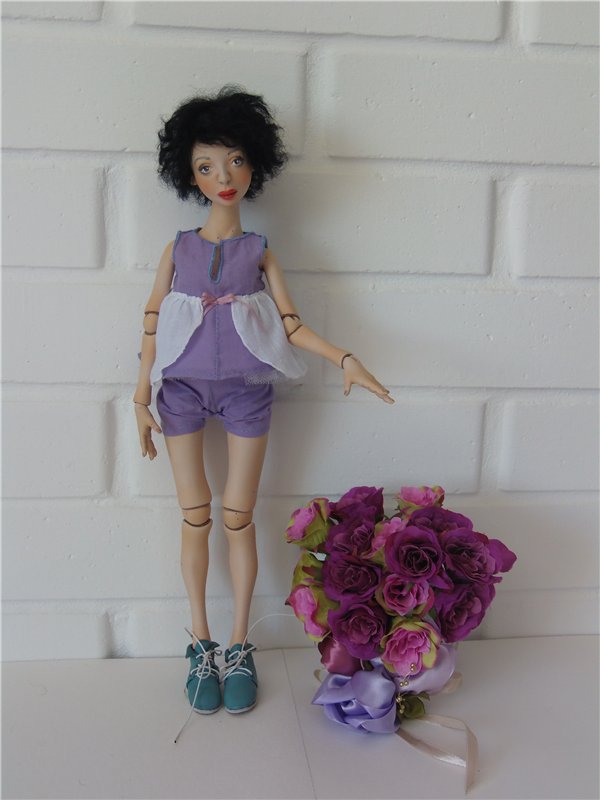 Авторские шарнирные куклы Кислой Валентины. Девочки молда Кузя (фото 8)