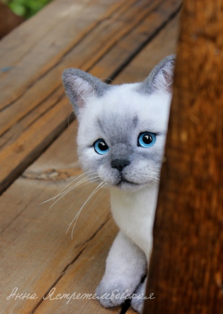 На прогулке — Валяные игрушки из шерсти: сухое валяние