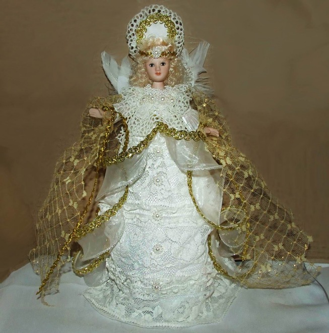 Мои сказочные образы и костюмы фарфоровых куколок (ООАК) к Новому 2018 году (фото 8)