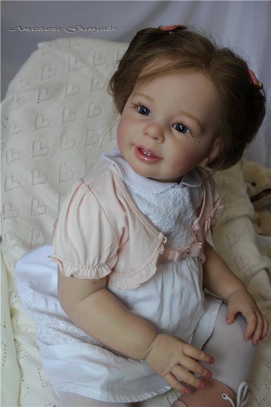 Поделись улыбкою своей.Стефания,кукла реборн Анастасии Гангало