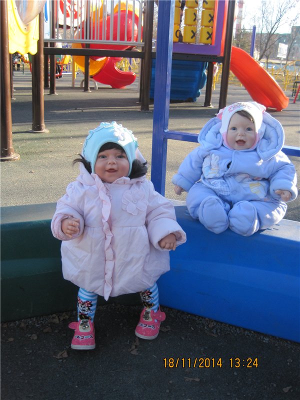 Две сестрёнки. Куклы Lee Middleton Лёля и Катюша (фото 8)