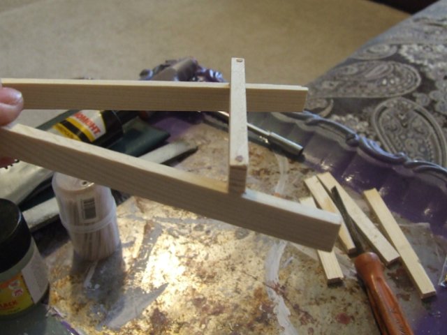 Мастер-класс "Создание мольберта и холста к нему для кукольного румбокса масштаба 1:12"