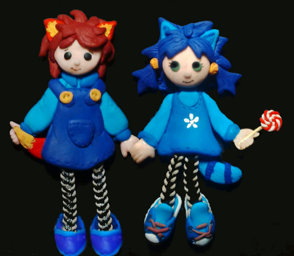 Кукла-магнит — Лепка авторских игрушек и папье (фото 2)