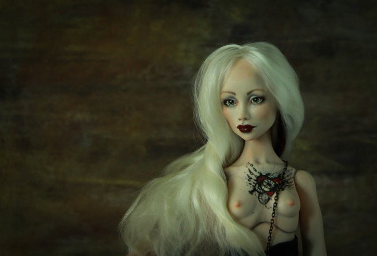 Фарфоровая кукла Plague doctor. Appoliona. Чумной доктор. Апполиона (фото 9)