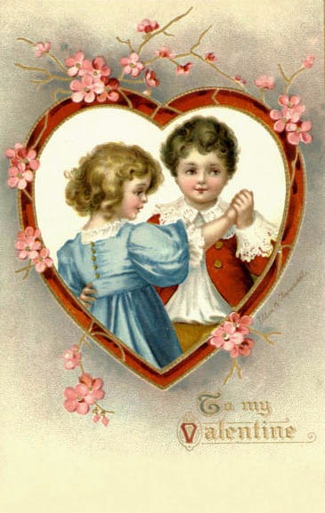 Старинные открытки с Денем Святого Валентина | Бэйбики Старинные открытки с Денем Святого Валентина