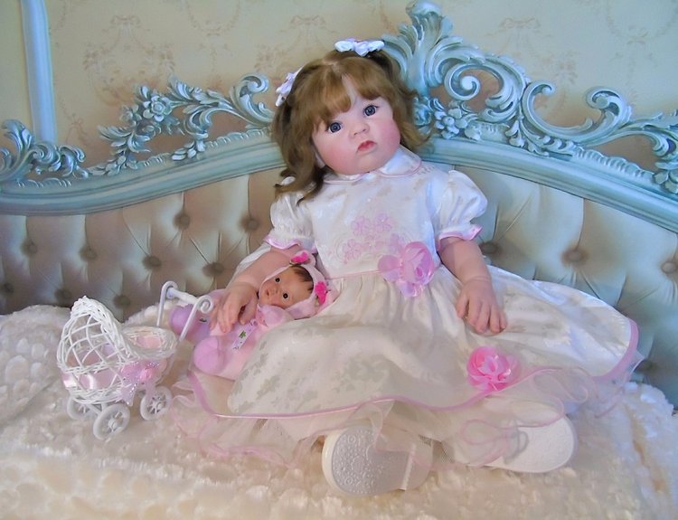 Милая девочка Гулечка — Обучение реборнингу: роспись