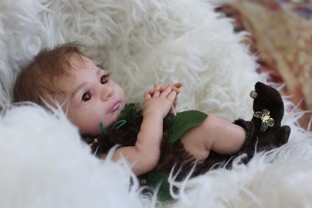 Лесной Эльфёныш,кукла-реборн Элины Кудрявцевой