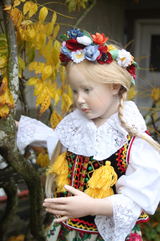 Процесс создания фарфоровых кукол - Джинн Гросс (Jeanne Gross). Часть восьмая - Национальный костюм