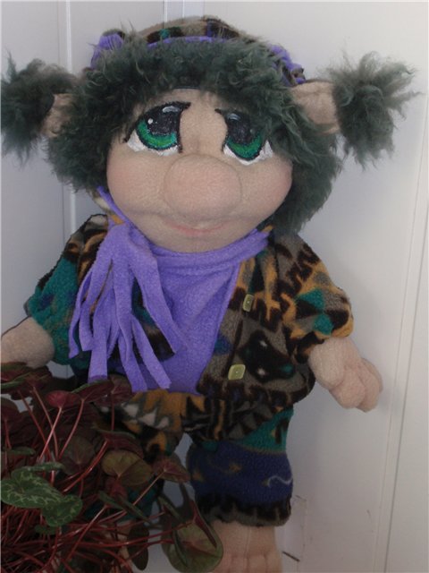 Троллик Кузя и его маленькая сестричка кудряшка Сью. Авторские игрушки Юлии Воздвиженской