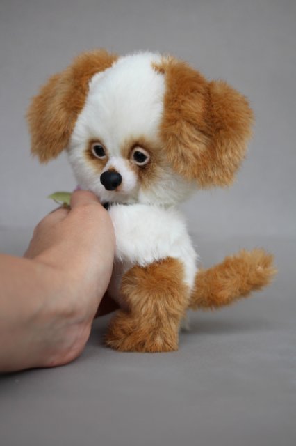 Щенок Юзик. Авторская игрушка Татьяны Матляк (фото 8)