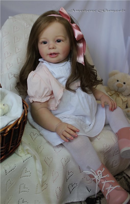Поделись улыбкою своей.Стефания,кукла реборн Анастасии Гангало (фото 7)