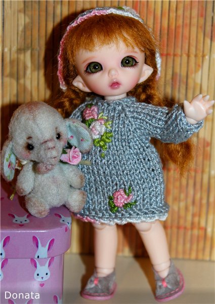 Маргошенька и МоМошенька ждут маленькую сестренку (puki Ante NS & micro Teddy Elephant by Natalia Leschenko)