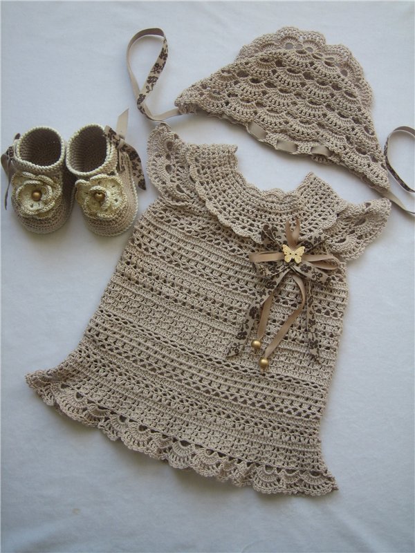 Платье цвета Кофе с молоком (фото 6)