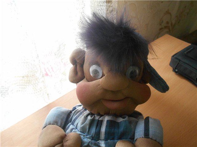 Сашок. Авторская игрушка, чулочная техника (фото 6)