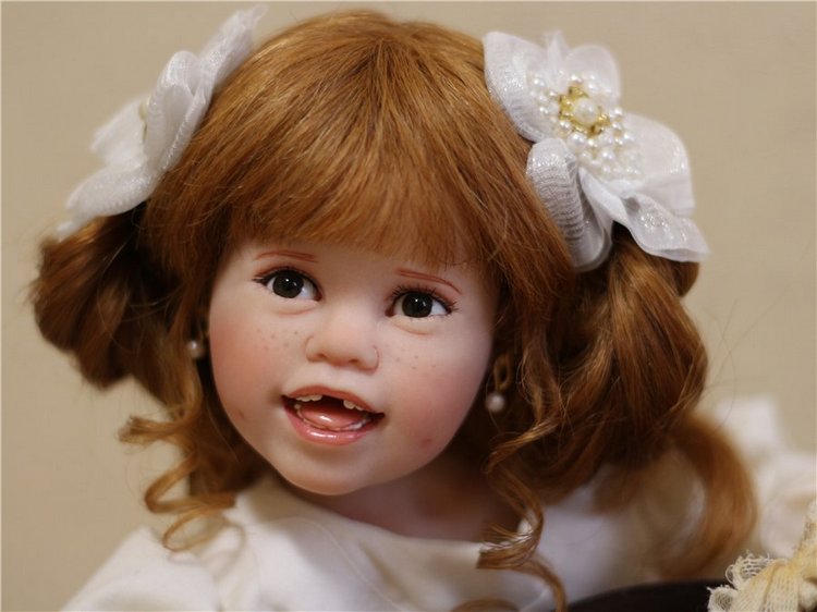 Тебя солнце улыбкой своей обласкало и наполнило жизнью и светом своим … авторская кукла Джули Фишер, Julie Fischer