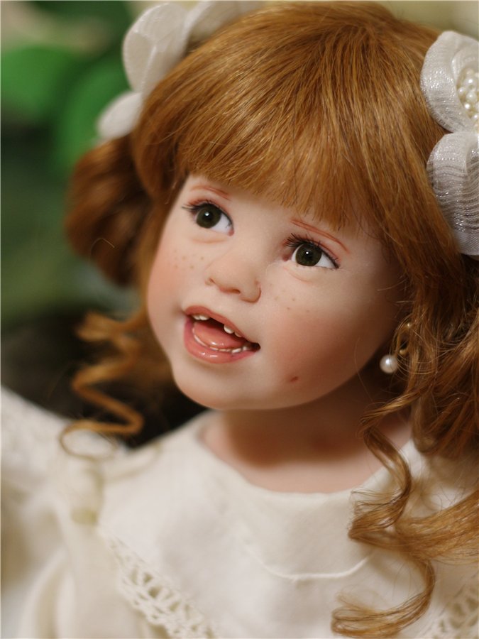 Тебя солнце улыбкой своей обласкало и наполнило жизнью и светом своим … авторская кукла Джули Фишер, Julie Fischer