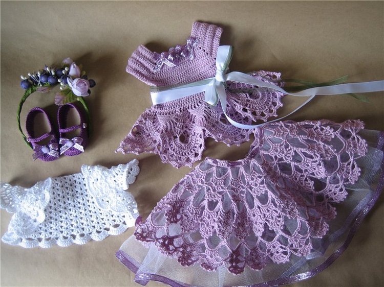 Наряд №3 ... сиреневый — Одежда и обувь для кукол своими руками: фото (фото 5)