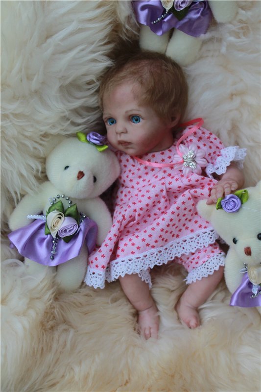 Кукла реборн Nessa. Дюймовочка