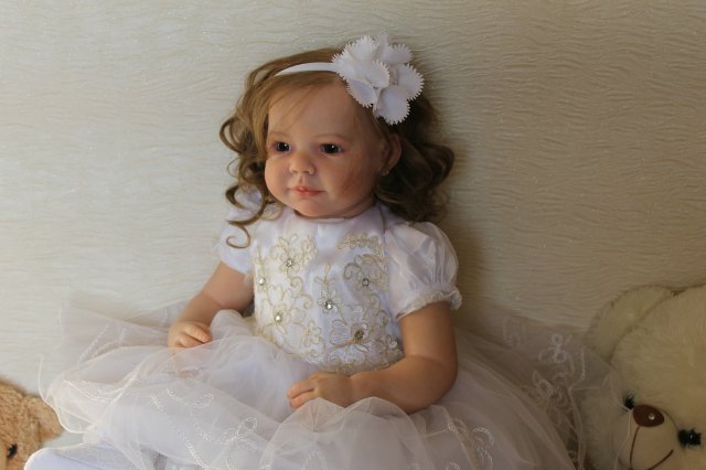 Моя милая Мариночка! Малышка реборн из молда Camille (фото 3)