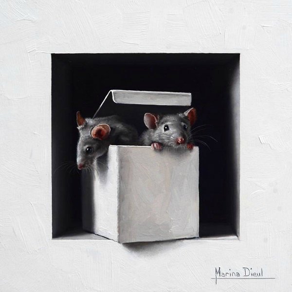 Животные в живописи Марины Диул