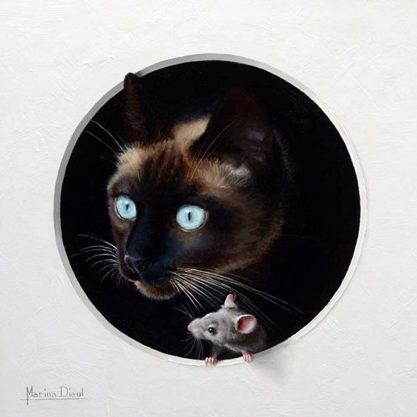 Животные в живописи Марины Диул (фото 9)