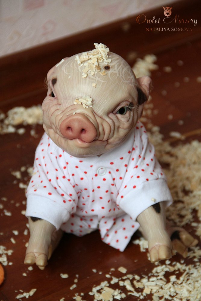 Свинка Пеппа и её младший братик Джордж. Поросята реборн Наталии Сомовой