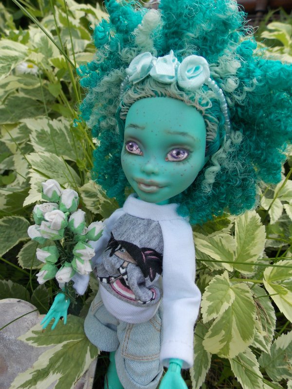 Лавочка в стиле декупаж для кукол