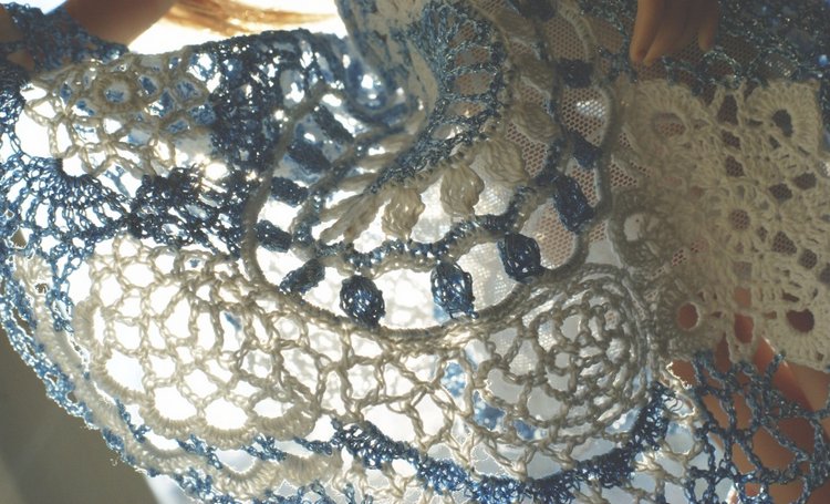Новое изделие "Морозные узоры", связанное в технике ирландского кружева (фото 10)