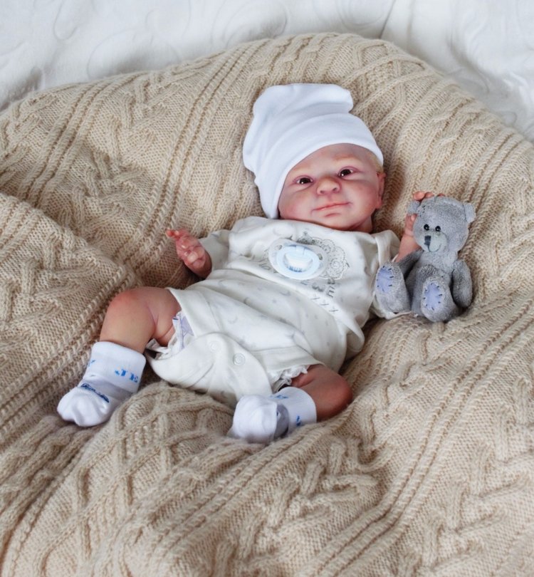 Моя милая Смила, улыбашка от скульптора Sabine Altenkirch. Кукла реборн Ольги Коновниной (фото 2)