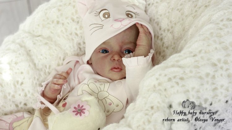 Моя милая златовласка Ева. Кукла реборн Олеси Венгер