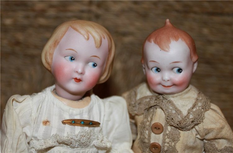 Гуглики - guck augen - антикварные характерные малыши Германия