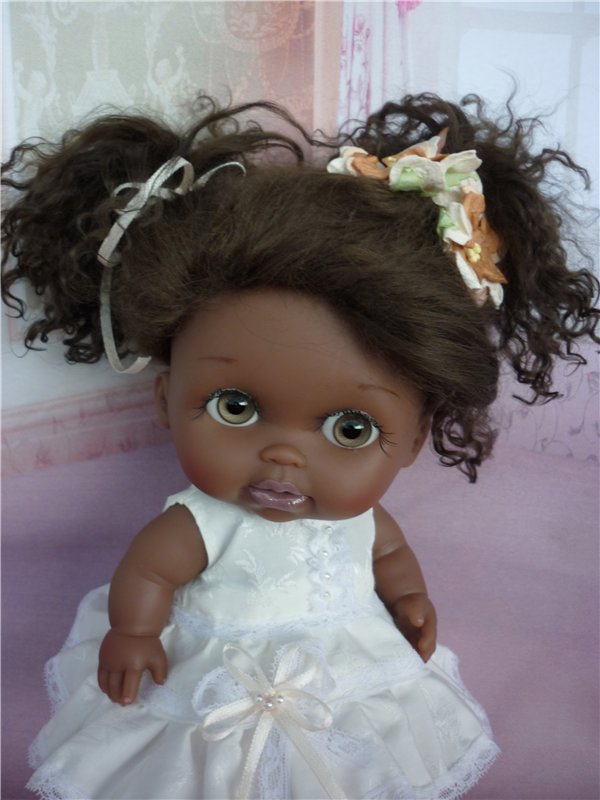 Темнокожий ангел... ООАК - кукла Лила из серии Lil'Cutesies от Berenguer (фото 5)